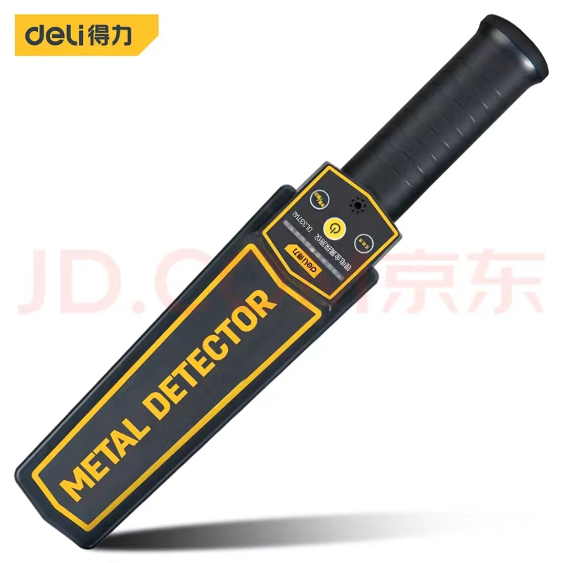 得力(deli)手持式金属探测器安检仪学校考场手机户外酒店地铁车站 DL333401